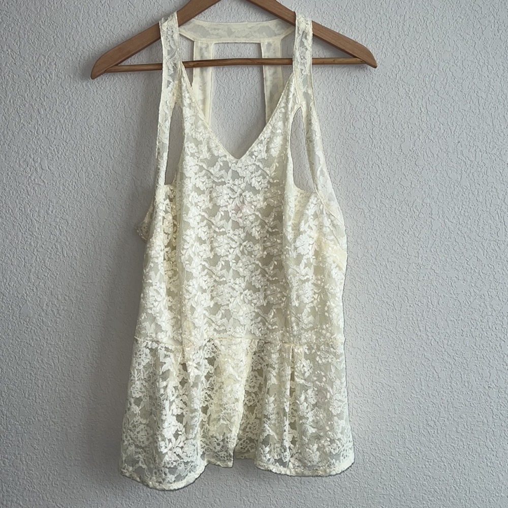 Victoria Secret Lace Tank Blouse